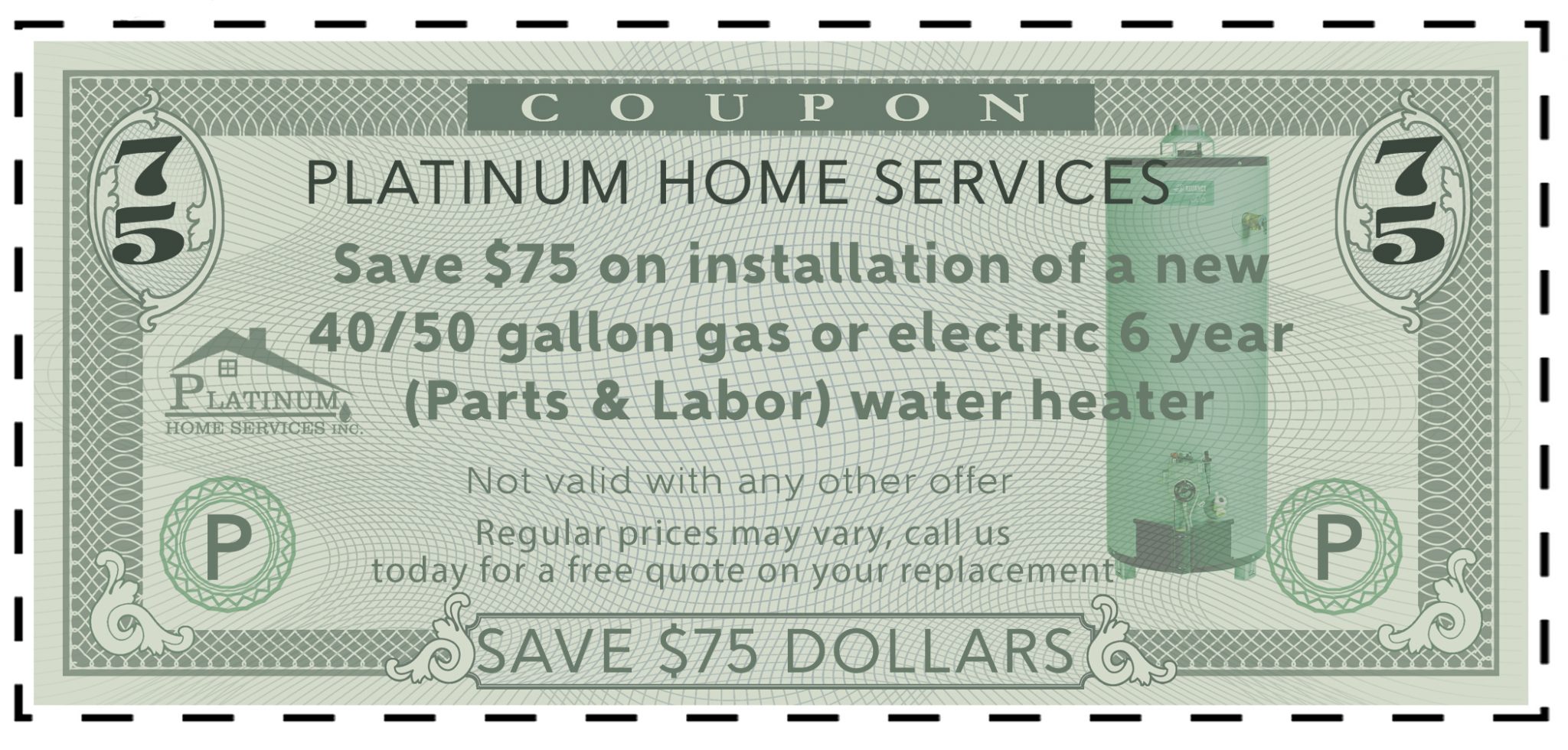 Water Heater Coupon Platinum Home Services Inc